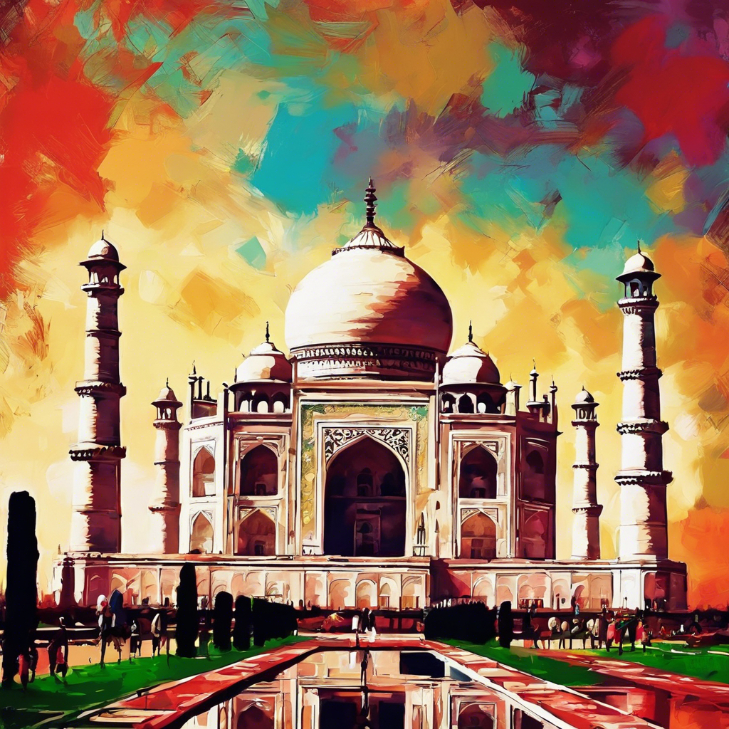 Painting - Taj Mahal's Eternal Beauty