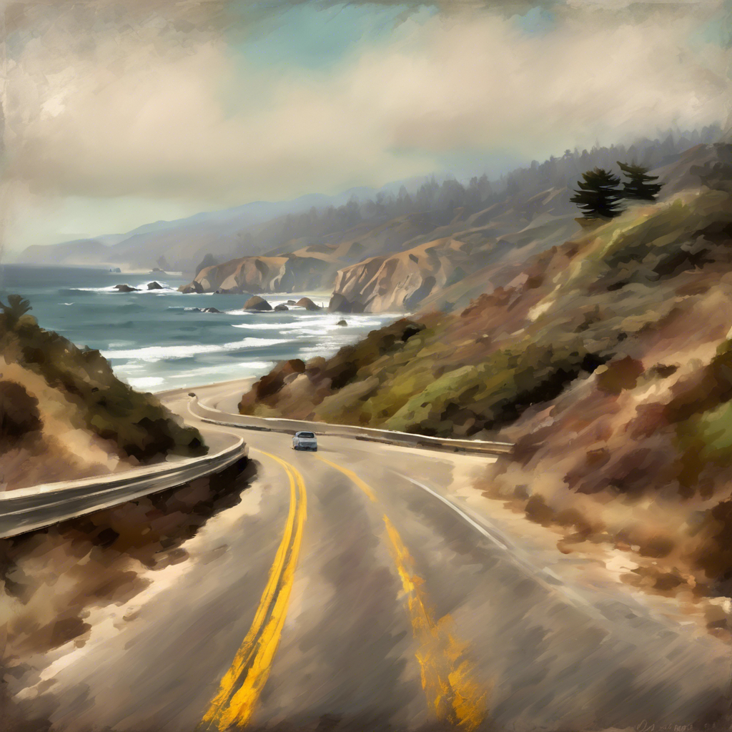 Painting - Pacific Coast Drive