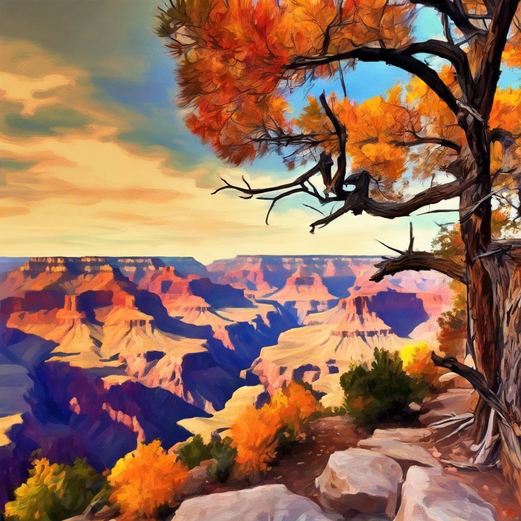 Painting - Grand Canyon's Autumn Majesty