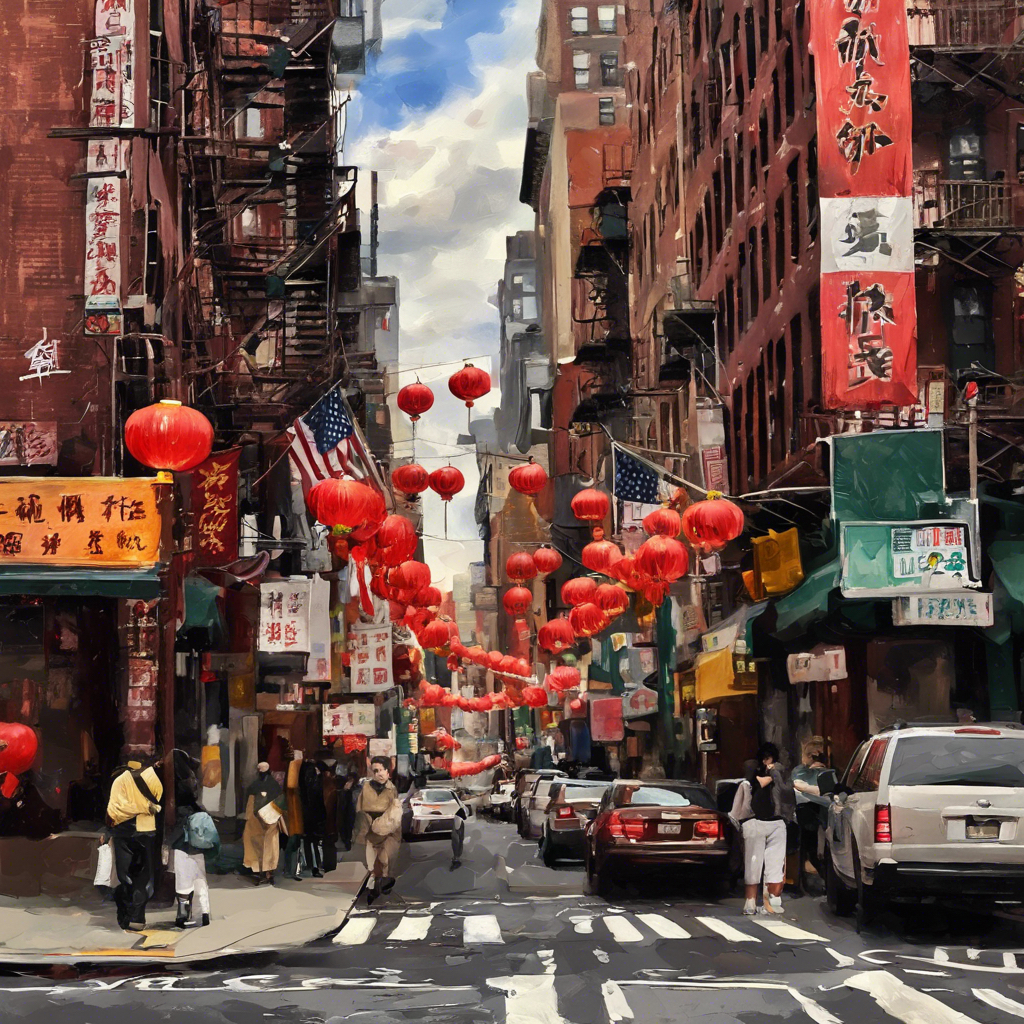 Painting - Chinatown's Vibrant Streets